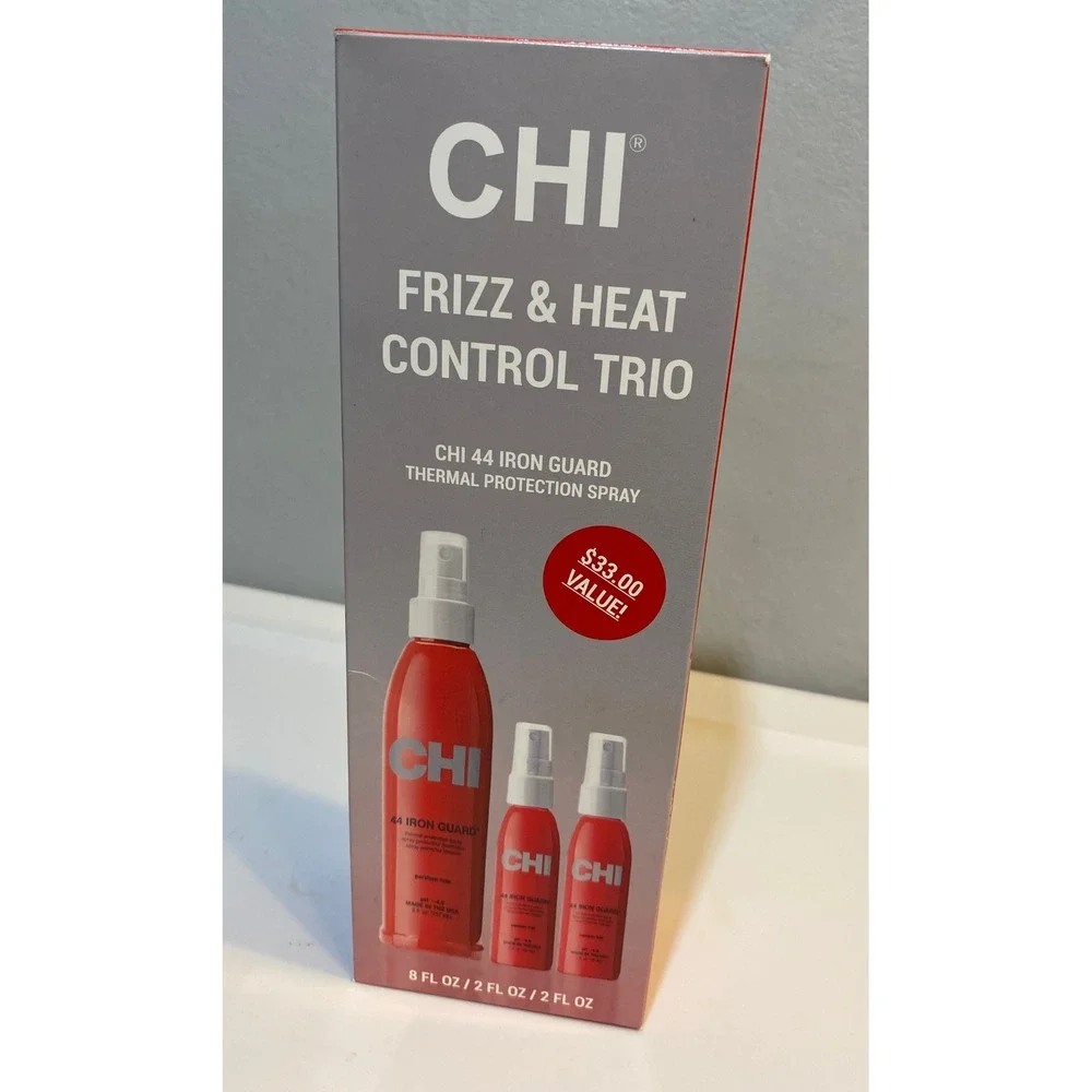 CHI Frizz & Heat Control Trio 44 Iron Guard Thermal Protection Spray 3 Piece Set